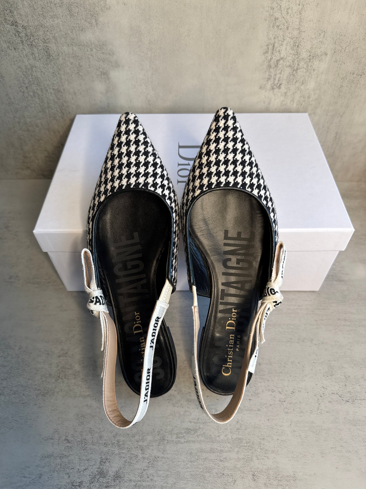 Dior Houndstooth J'Adior Slingbacks