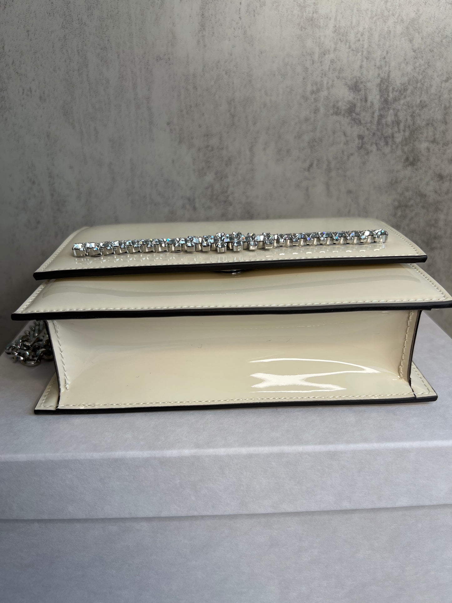 Jimmy Choo Bing Bohemia Crystal Bow Shoulder Bag