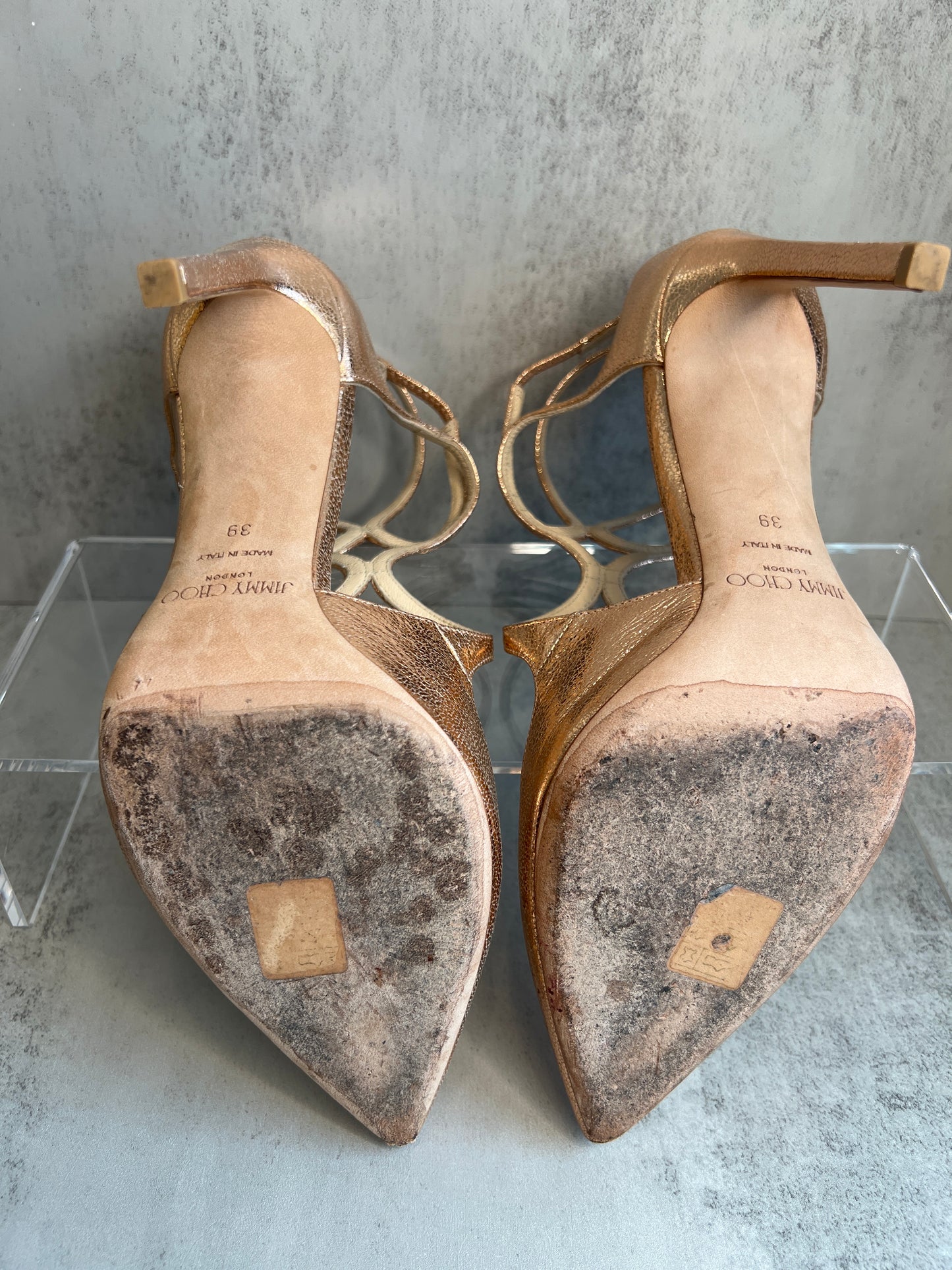 JIMMY CHOO Lancer 100  Leather  Pumps