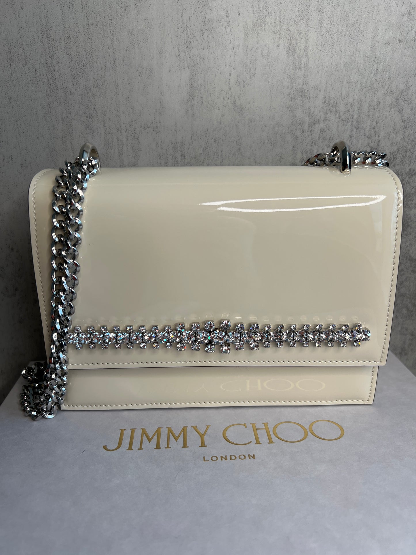 Jimmy Choo Bing Bohemia Crystal Bow Shoulder Bag