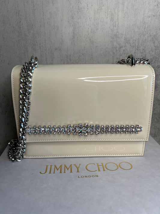 Jimmy Choo Bing Bohemia Crystal Bow Shoulder Bag
