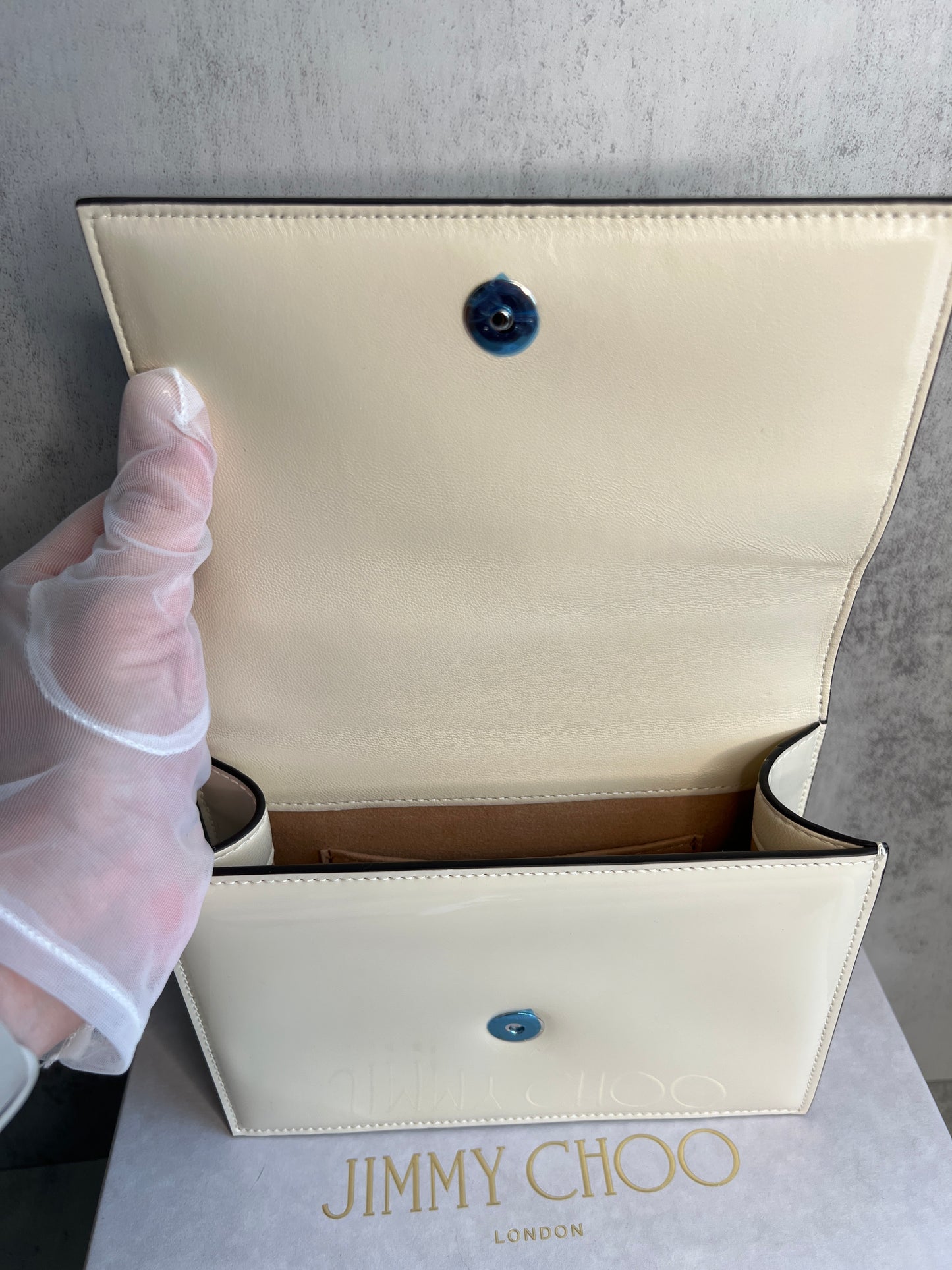 Jimmy Choo Bing Bohemia Crystal Bow Shoulder Bag