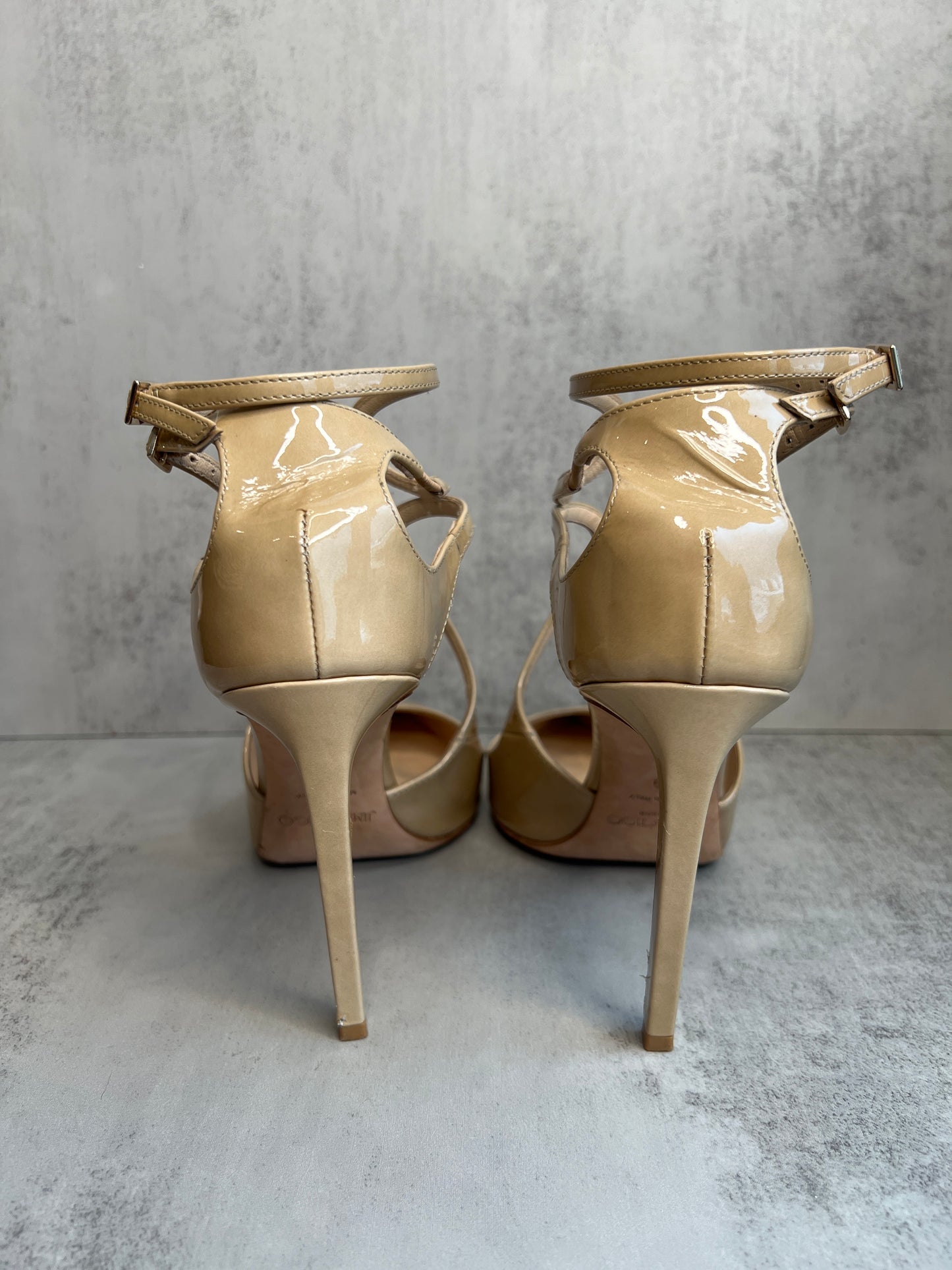 JIMMY CHOO Lancer 100 Patent Leather  Pumps