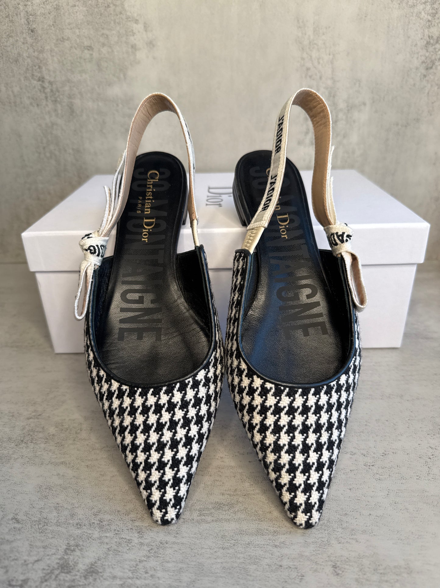 Dior Houndstooth J'Adior Slingbacks