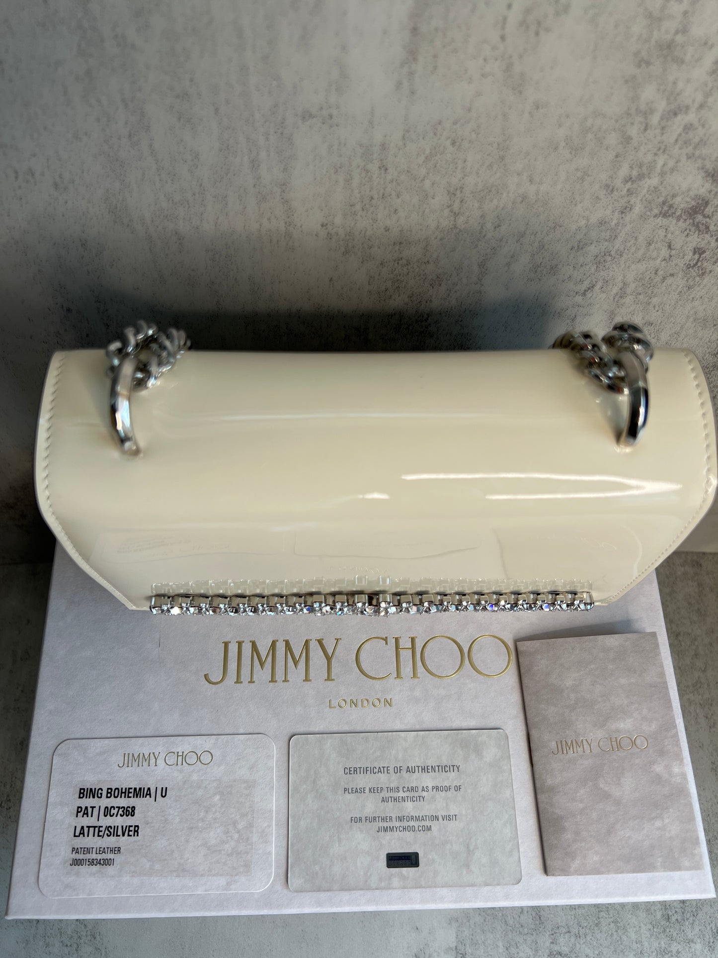 Jimmy Choo Bing Bohemia Crystal Bow Shoulder Bag