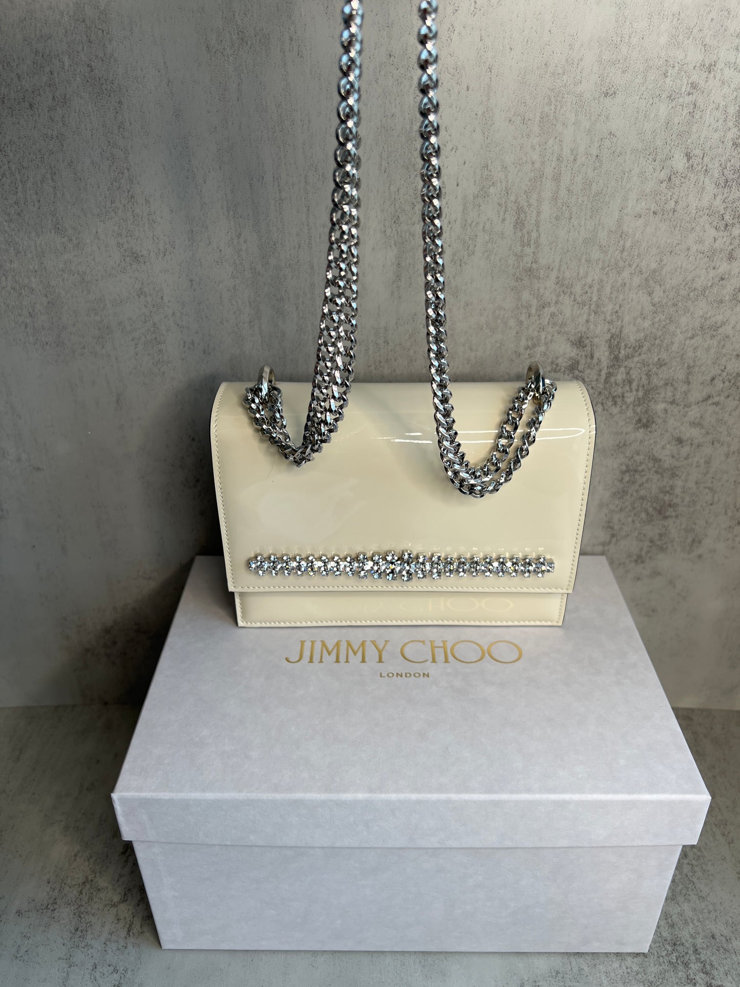 Jimmy Choo Bing Bohemia Crystal Bow Shoulder Bag