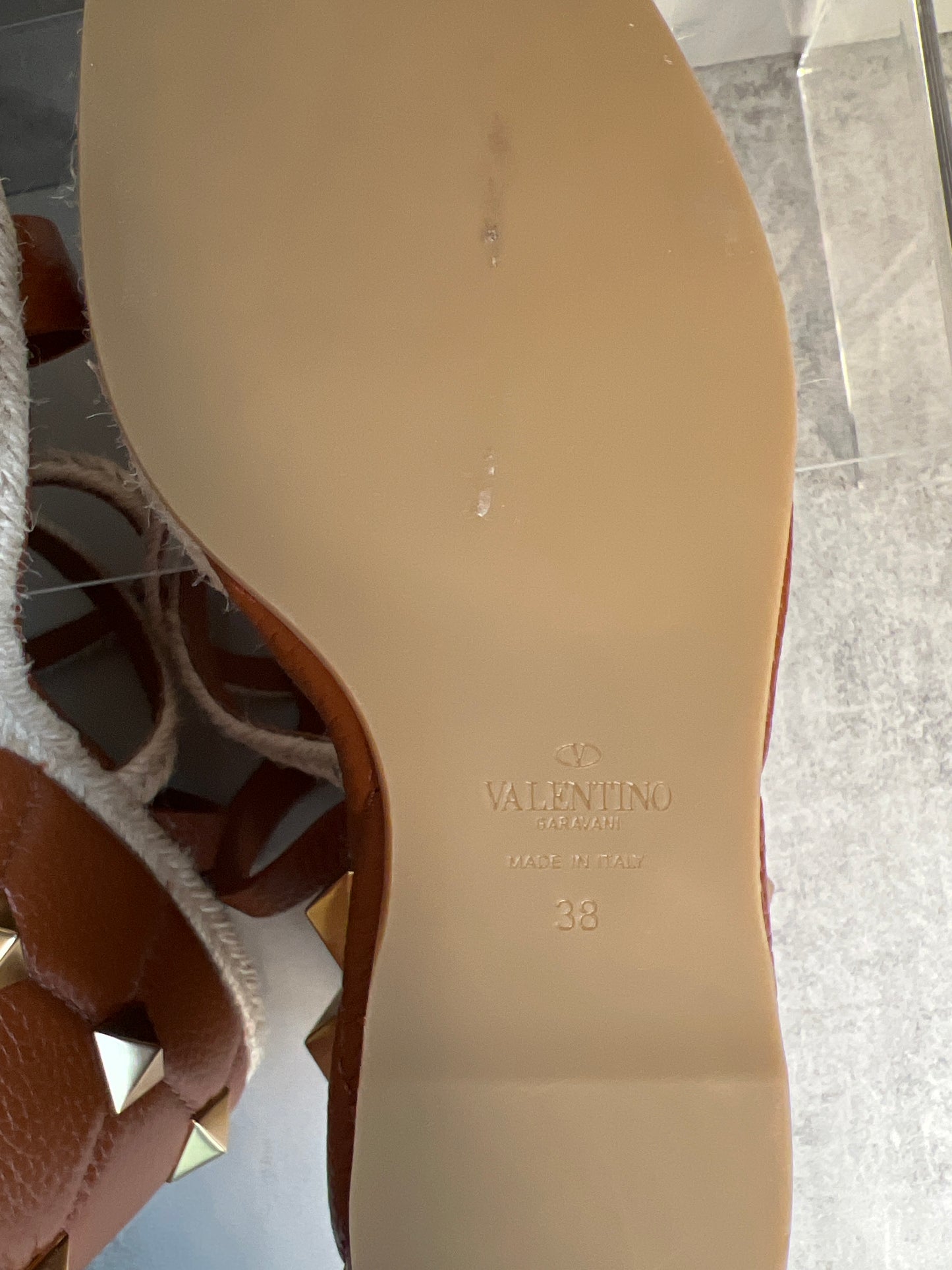 Valentino Garavani Roman Stud Espadrille Wedge Sandal