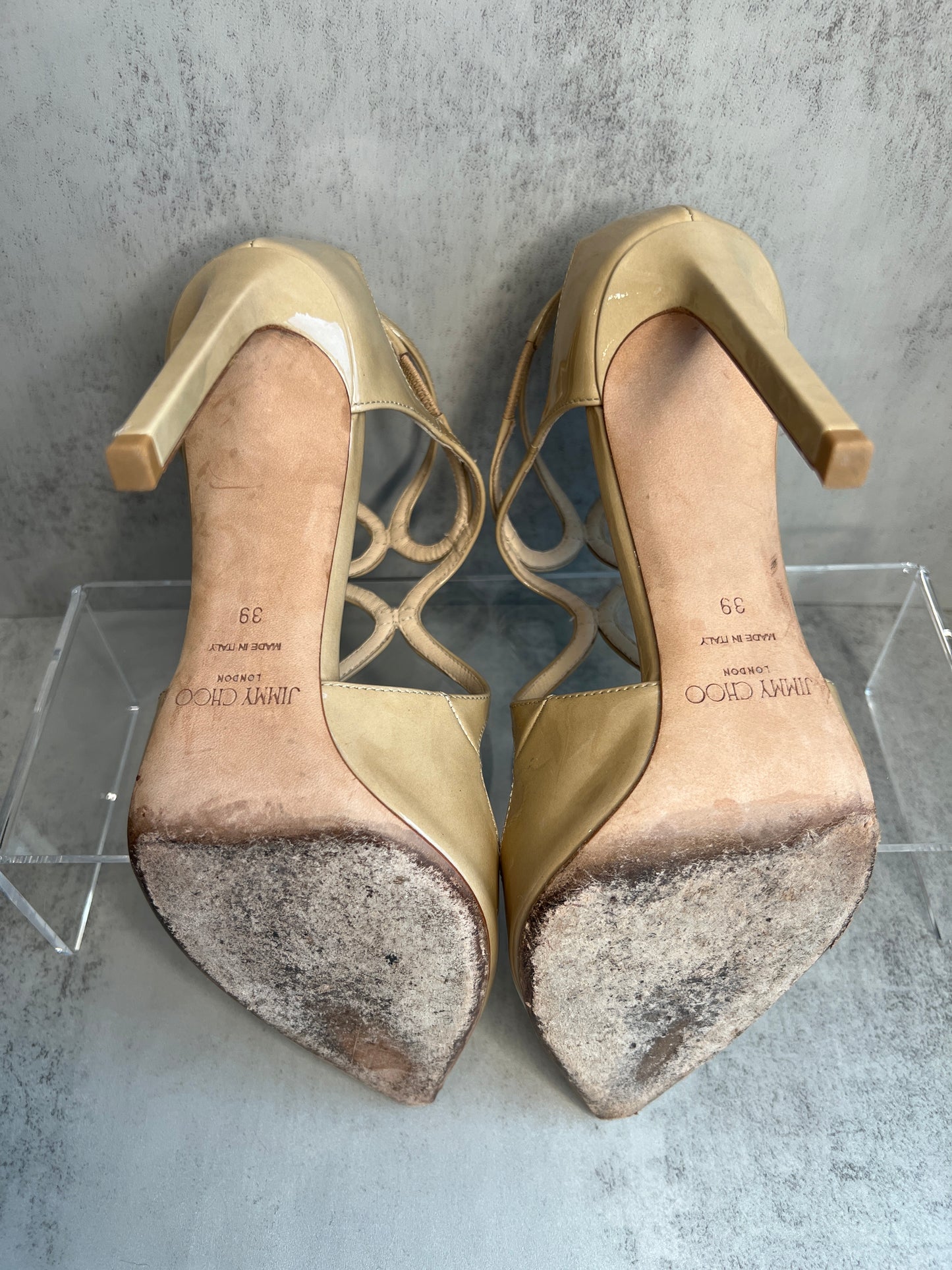 JIMMY CHOO Lancer 100 Patent Leather  Pumps