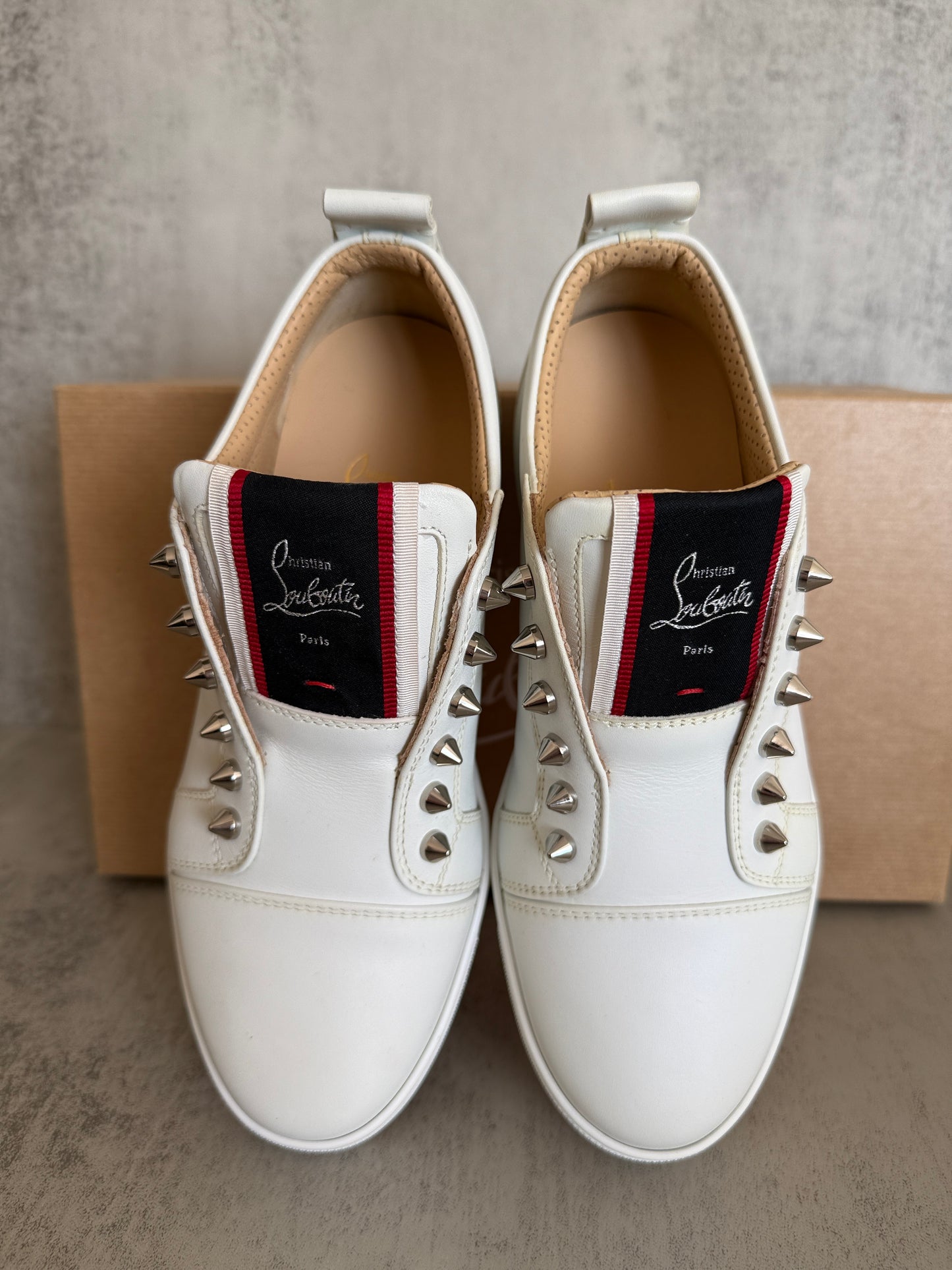 Christian Louboutin Spiked Leather Sneakers