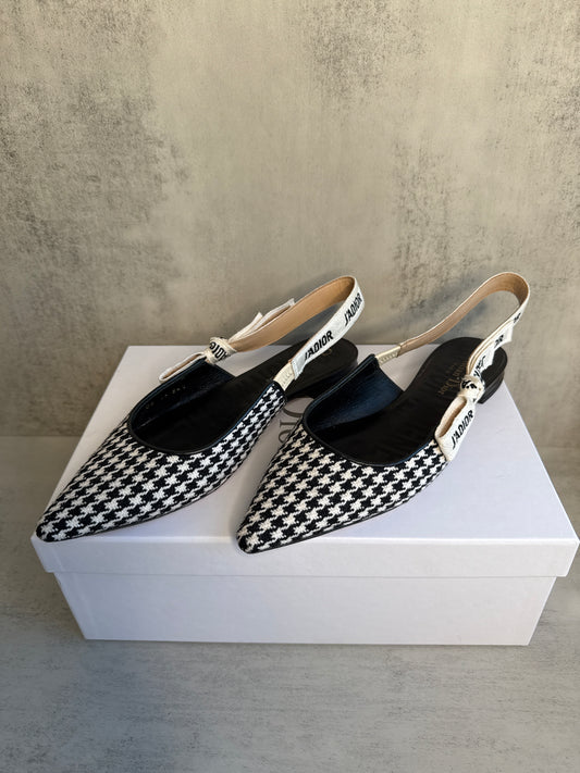 Dior Houndstooth J'Adior Slingbacks